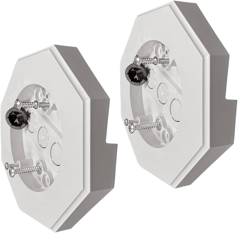 iMBAPrice 8141-2 White Siding Mounting Kit with Built-in iMBAPrice 8141-2 White Siding Mounting Kit with Built-in